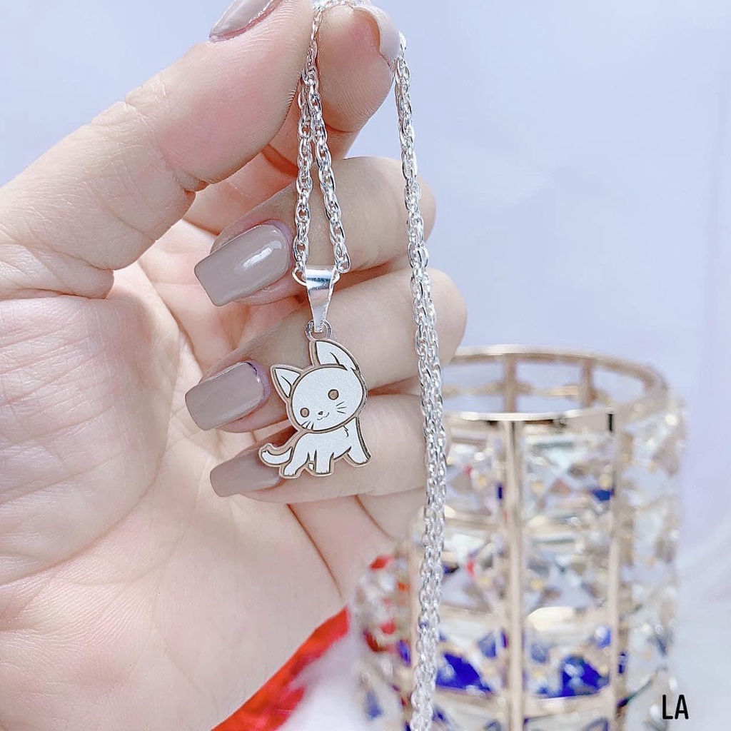 Vòng cổ bạc ta hình con giáp theo tuổi bé trai gái có khắc tên, mặt dây chuyền bạc 925 trẻ em từ sơ sinh tại Lera shop
