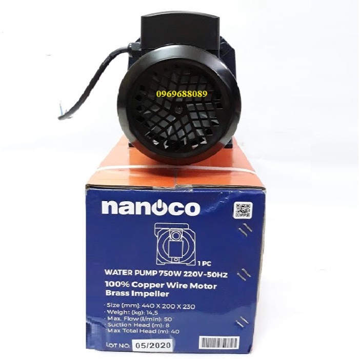 Máy bơm nước đẩy cao con lợn NANOCO NJET750