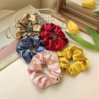 ✨Scrunchies✨ Thun Cột Tóc Nhung Xinh Xắn Phong Cách Hàn Quốc