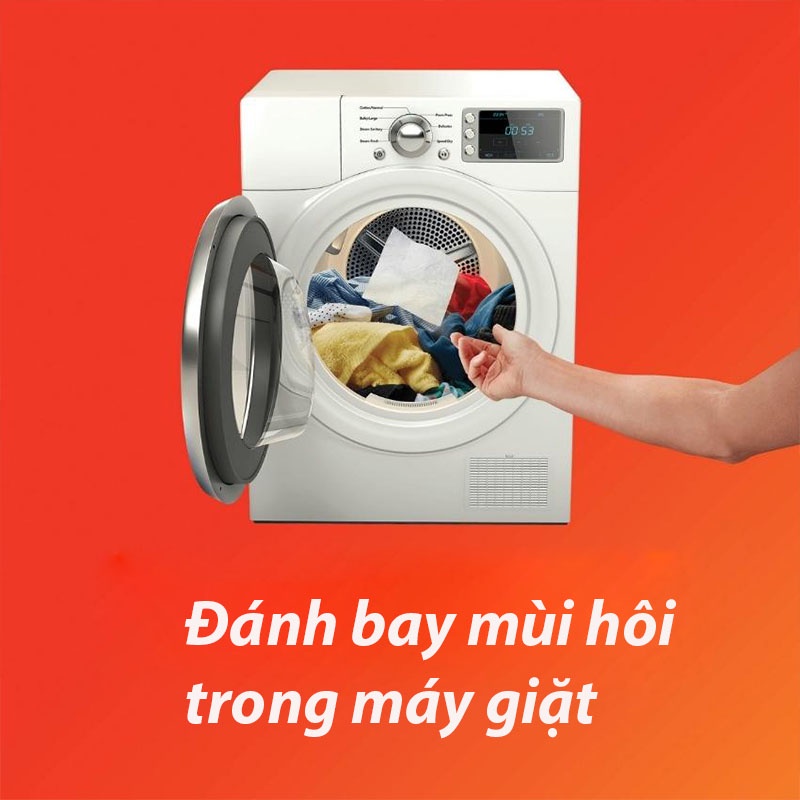 Giấy thơm quần áo Bounce của mỹ có tách lẻ giúp lưu hương lâu trên quần áo, loại bỏ ẩm mốc và côn trùng BeeJoo