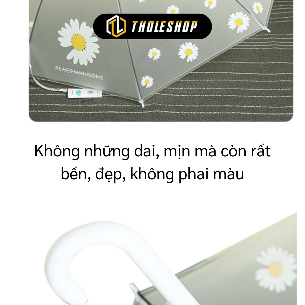 Dù Đi Mưa - Dù Trong Suốt Hình Hoa Cúc Che Mưa Nắng, Phụ Kiện Chụp Ảnh 529