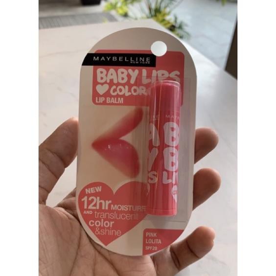Son dưỡng có màu Maybelline Baby Lips Loves Color Lip Balm - Pink Lolita.Hàng ÚC ྇