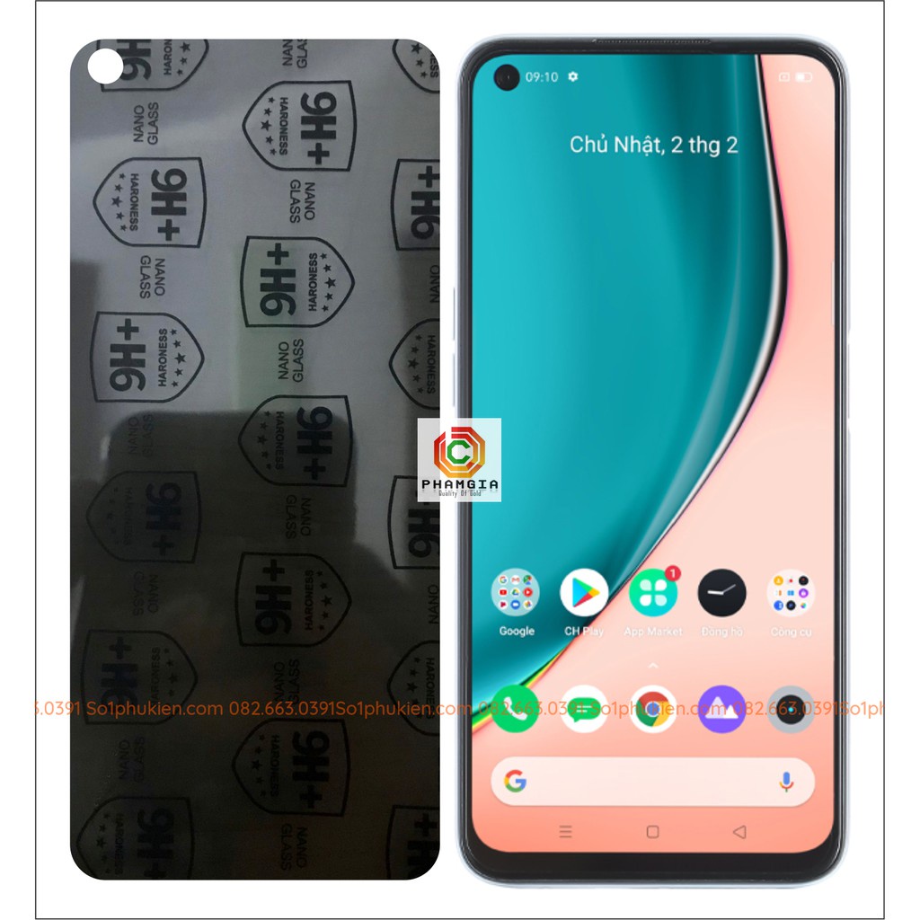 Dán cường lực chống nhìn trộm Realme 6 / Realme 7 / Realme 7i nano