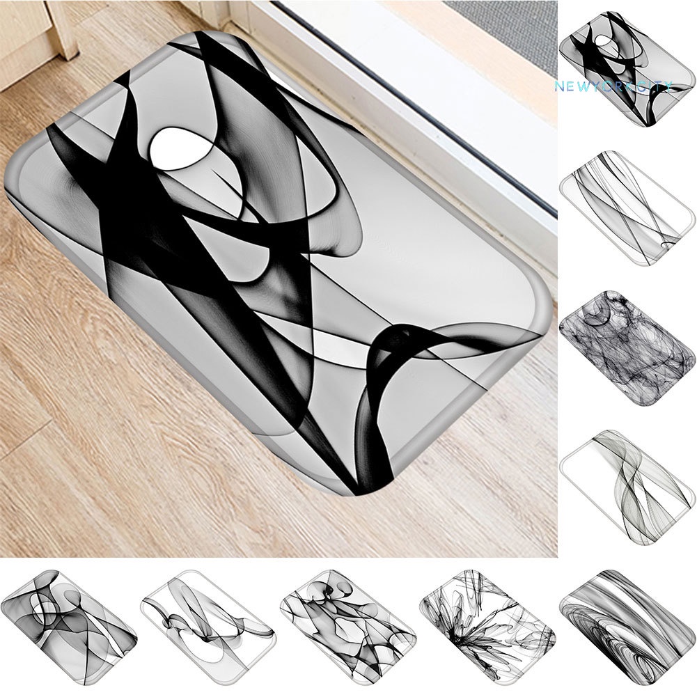 Thảm lót cửa chùi chân Chống Trượt In Họa Tiết Bắt Mắt