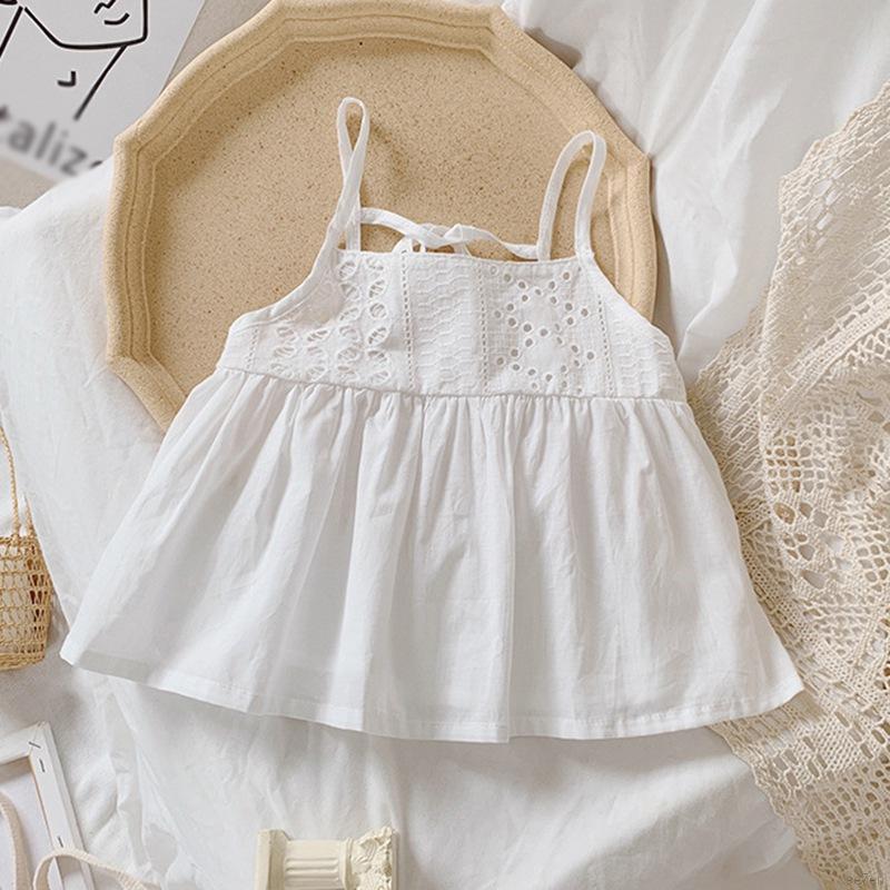 Áo hai dây phong cách hè thời trang Hàn Quốc dành cho bé gái từ 3-8 tuổi