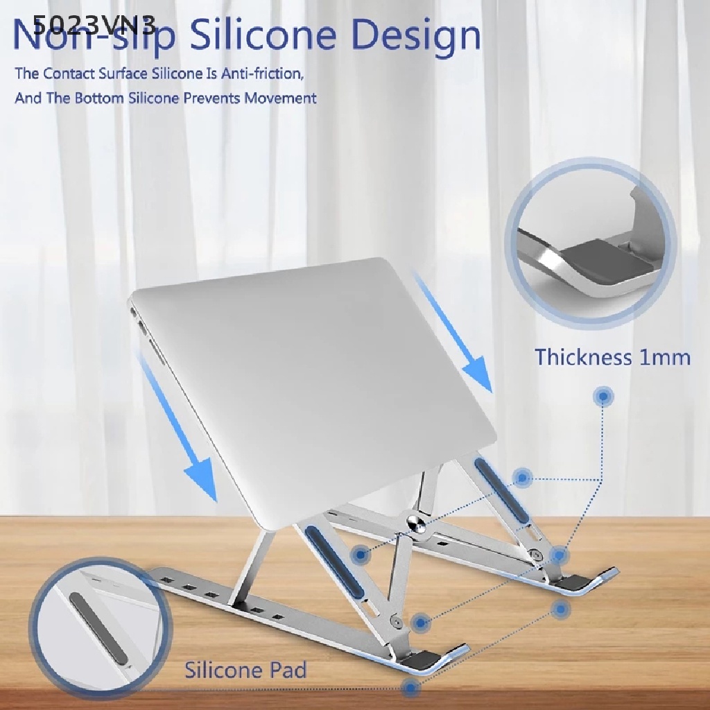 [EPVN] Portable Laptop Stand Adjustable Notebook Stand For Foldable Laptop Holder Base {EP}