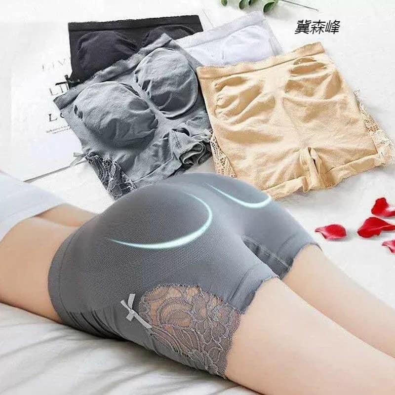 Quần Lót Mặc Trong Váy Gen Bụng Nâng Mông Lưng Cao, Phối Ren, Mềm Mại, Siêu Co Giãn