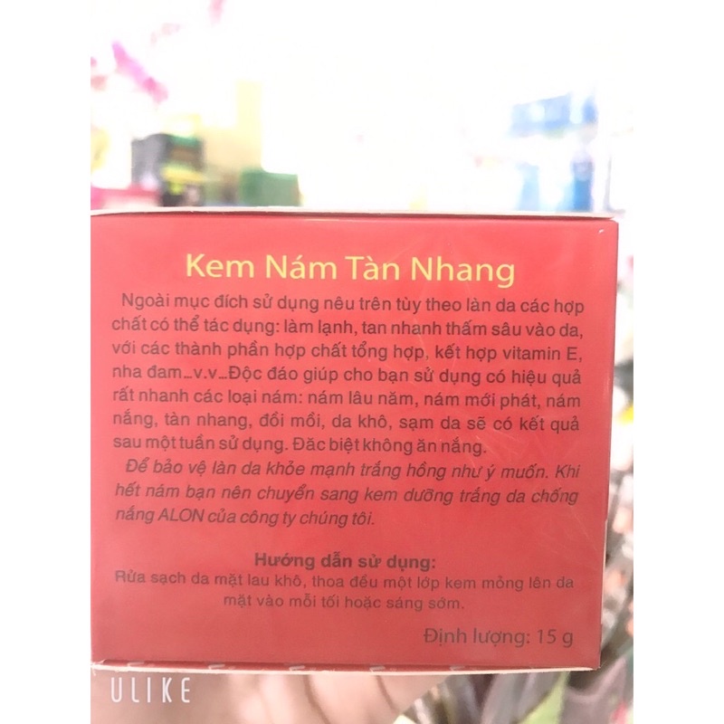 KEM ALON NÁM-TRẮNG DA VIP 15G