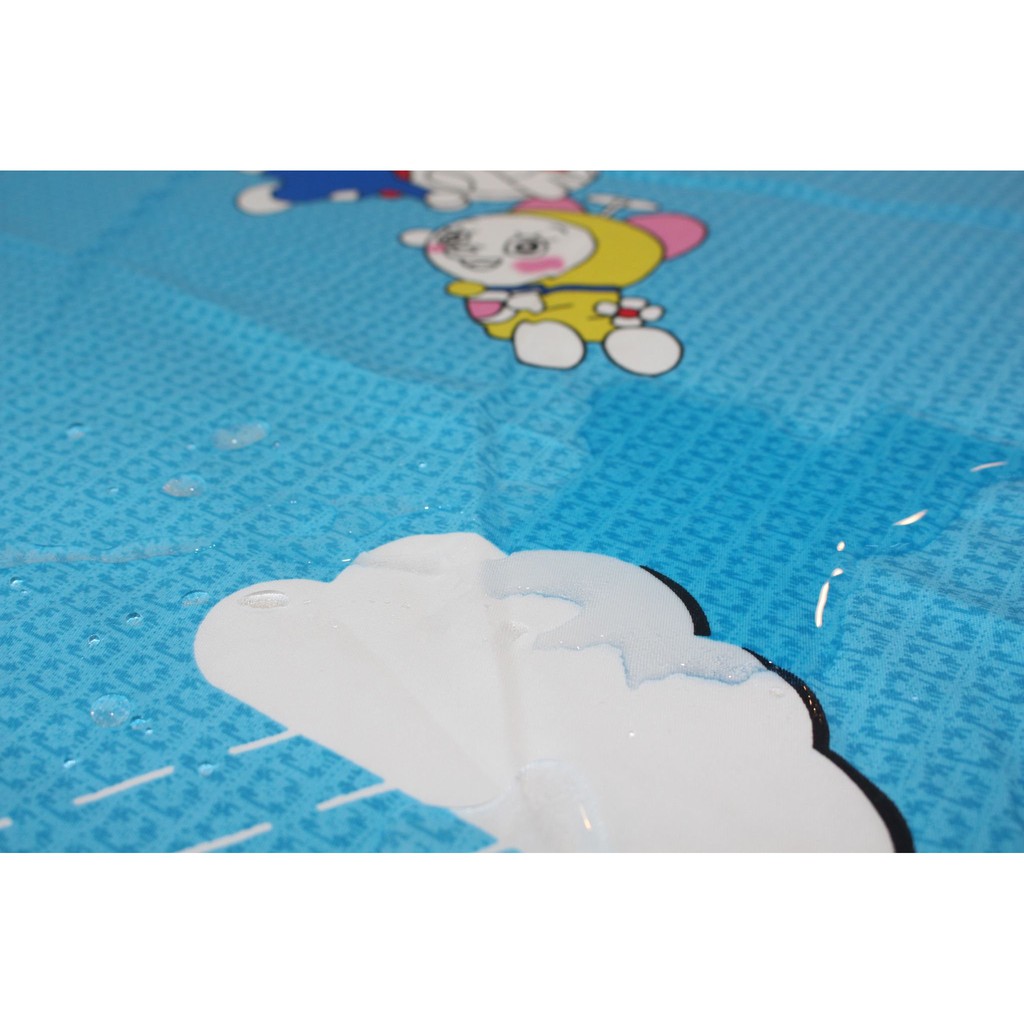 GA CHỐNG THẤM NƯỚC COTTON 5D 2 LỚP CAYABE HÌNH DORAEMON HỒNG