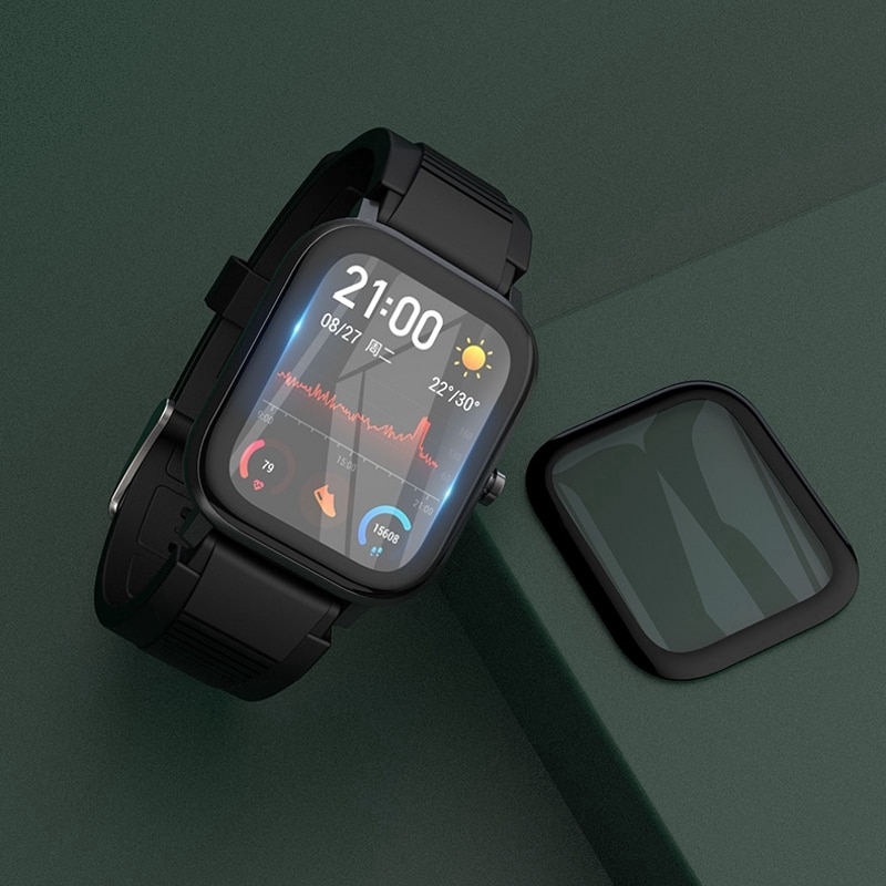 Set 5 Miếng Dán Cường Lực 3d Bảo Vệ Màn Hình Cho Amazfit Gts