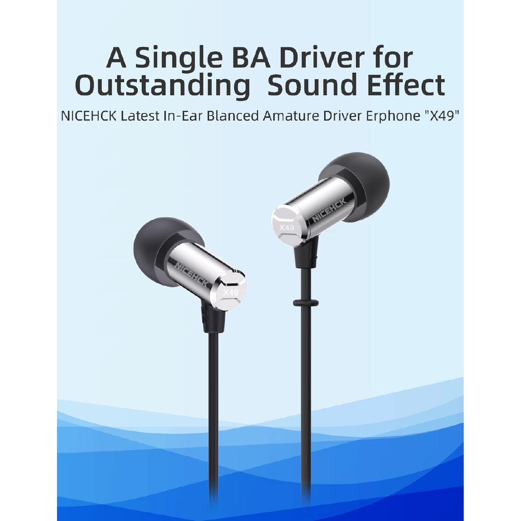 Tai nghe kim loại cân bằng âm thanh NICEHCK X49