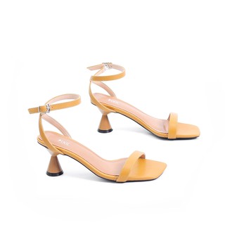 Giày Sandal Cao Gót 5cm Đế Tròn Đồng Hồ Cát Pixie X471