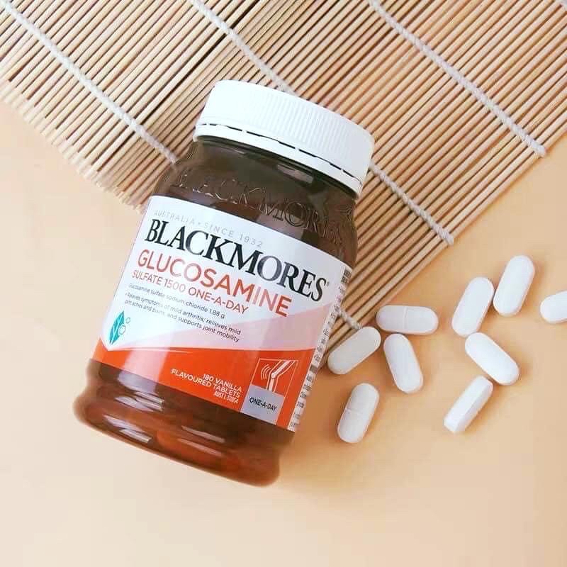 Viên uống xương khớp Blackmores Glucosamine Sulfate 1500mg Canxi Calcium 150 180 200 viên