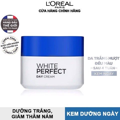 Combo L'oreal: Bộ kem dưỡng sáng da + kem chống nắng + dưỡng chất căng mướt da L'Oreal Paris