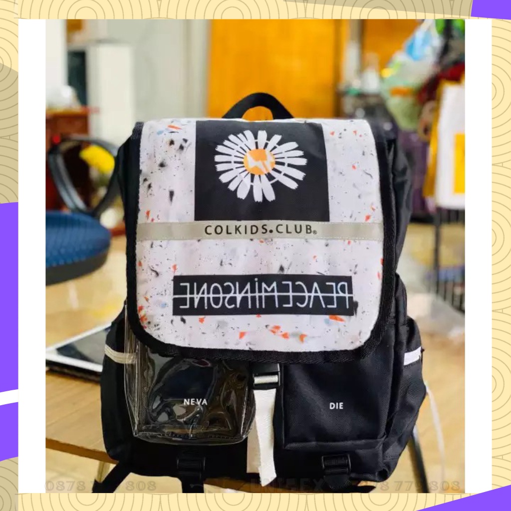 Balo Đi Học Thời Trang Colkids Club Ss3 In Họa Tiết Hoa Cúc