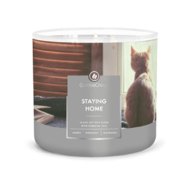 Nến Ly 3 Bấc Sáp Đậu Nành Goose Creek 14.5oz - 411g - Staying Home