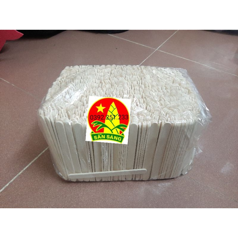 Que kem gỗ loại đẹp, Que đè lưỡi, wax lông, que tròn, phết sáp làm nhà mô hình DIY sỉ sll 0392.251.233