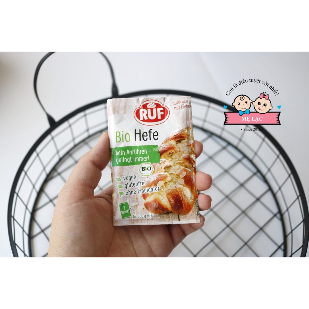 [RUF] Men nở hữu cơ làm bánh cho bé ăn dặm, dùng cho các công thức bánh mì và bánh bao