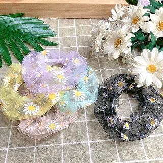 (Kèm hình thật) Dây buộc tóc - Cột tóc vải scrunchies hoạ tiết vintage
