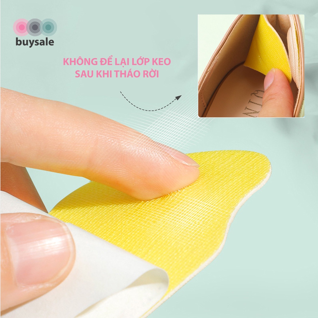 Lót giày bảo vệ gót chân, giảm size chất liệu EVA cao cấp có ép hạt silicone BuySales - BSPK275