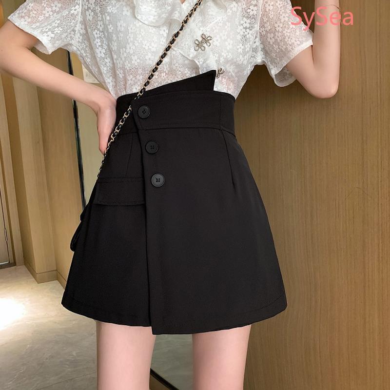 Chân Váy Chữ A Màu Đen Thời Trang Mùa Hè Phong Cách Pháp Cho Nữ Có size Lớn