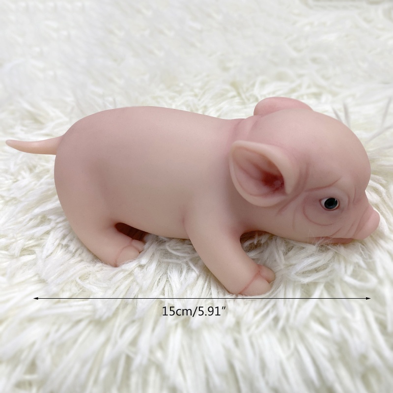 Búp Bê Đồ Chơi Mini 6 Inches Hình Chú Heo Sống Động Như Thật Dùng Làm Quà Giáng Sinh Cho Bé