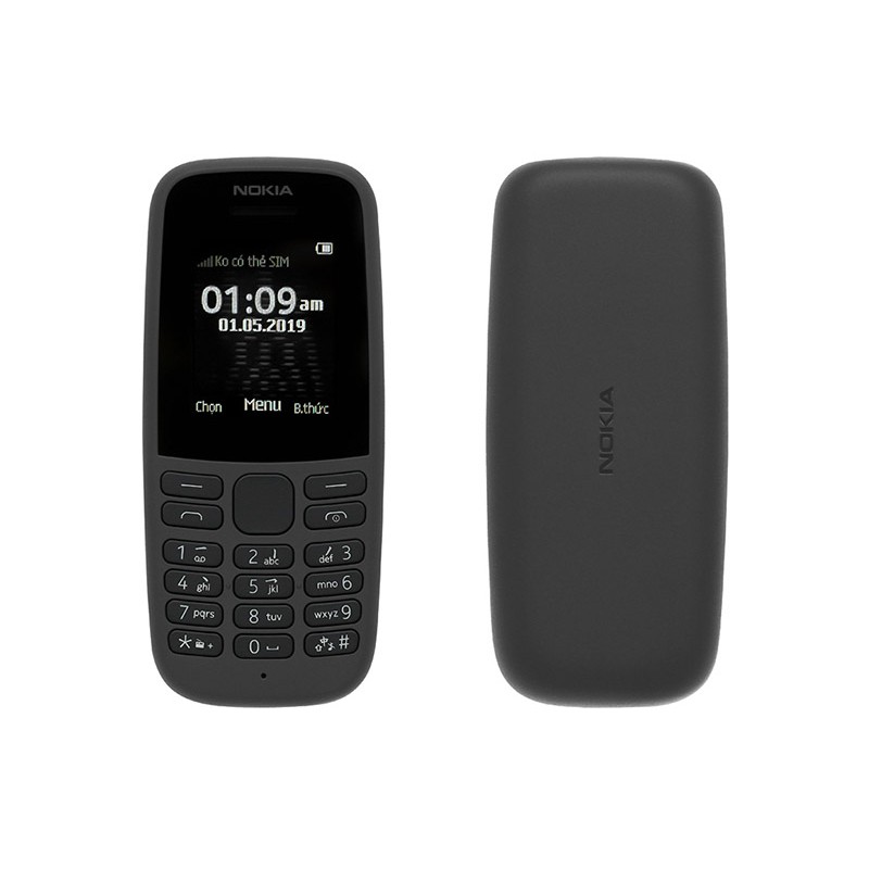 Điện thoại Nokia 105  mới đủ pin sạc và bảo hành 3 tháng
