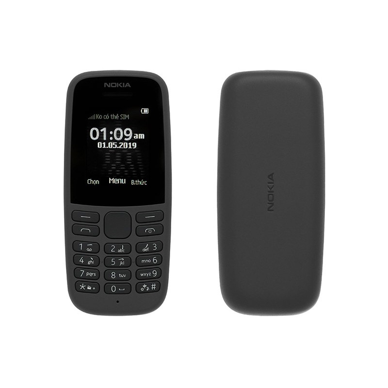 [Hàng chính hãng] Điện thoại Nokia 105 (2017) 1 sim, 4 ngày chưa sạc bảo hành 6 tháng