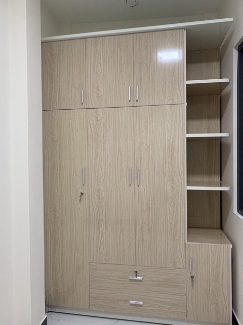 Tủ nhựa đài loan 4 cánh 1m67*1m85*48 ( 2/3 buồng) | BigBuy360 - bigbuy360.vn