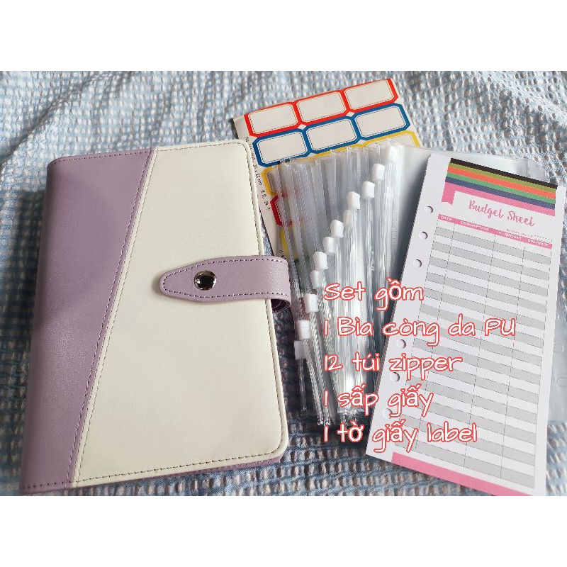 Sổ còng planner thu chi 2 màu mẫu mới size A6