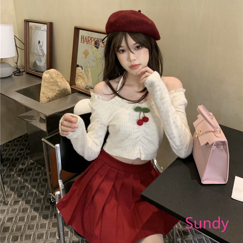 Áo Trễ Vai Dài Tay Thời Trang Mùa Hè Ngọt Ngào Quyến Rũ Dành Cho Nữ