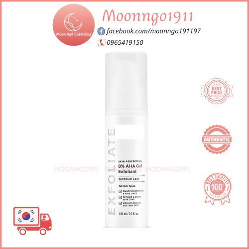 Gel Loại Bỏ Tế Bào Chết Làm Sáng & Mịn Da PC 8% AHA