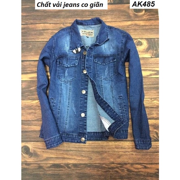 Áo khoác nam jeans co giãn phong cách Hàn AK485