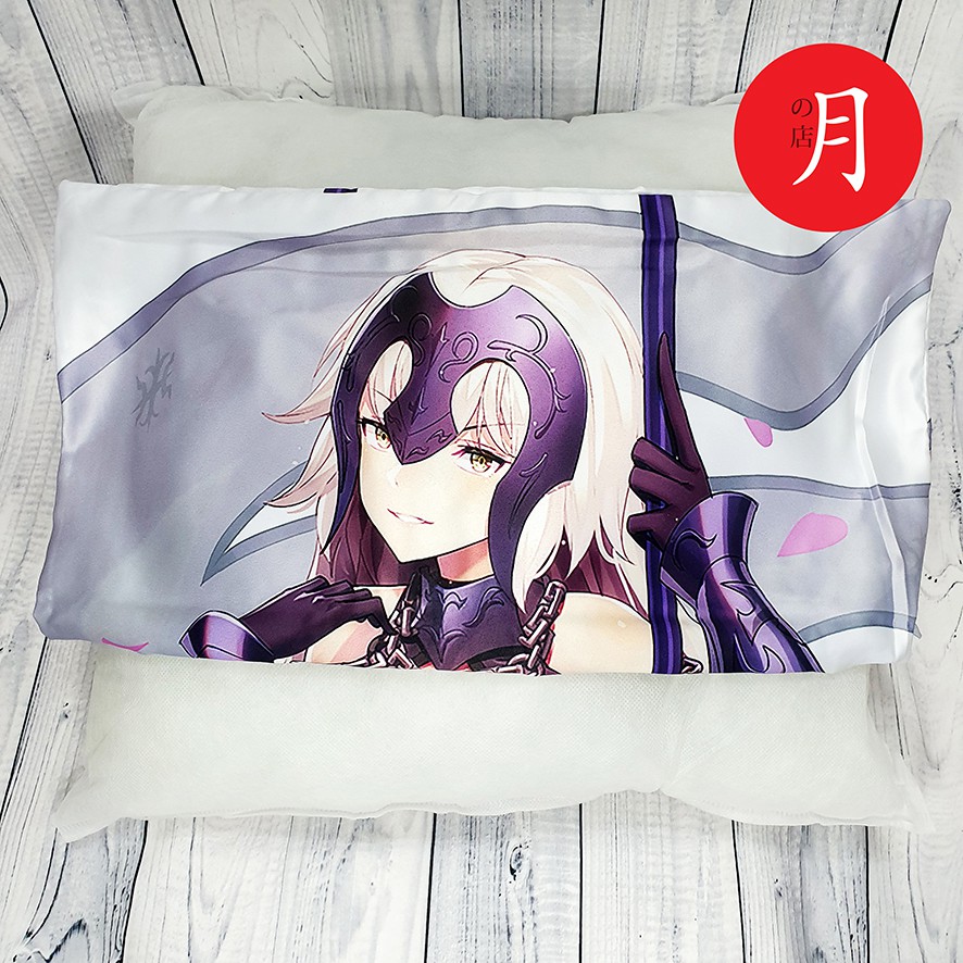 Gối vuông tựa lưng 2 mặt 45x45cm FATE FGO Saber Jeanne