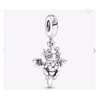 PAN - Charm treo hình con rồng - Bạc S925 - Charm bạc cho vòng pan