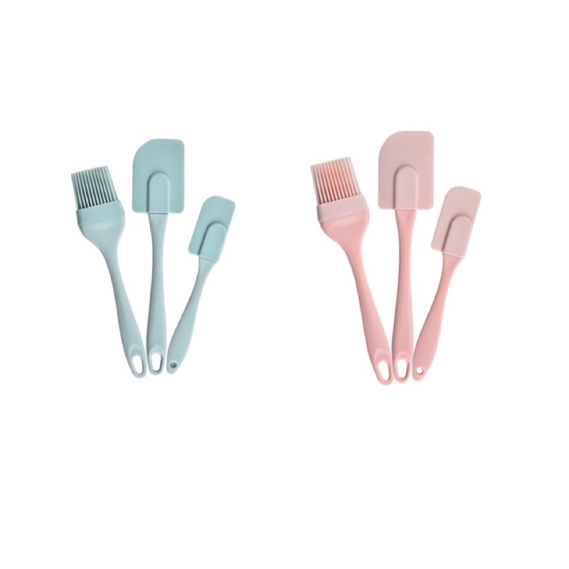 [Hàng mới về ] Bộ 3 Cây Vét Bột Làm Bánh Bằng Silicon