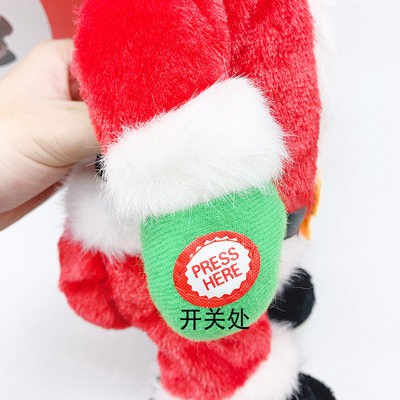 Giáng sinh lắc hông âm nhạc điện ông già Noel Đồ chơi hành động Búp bê đồ chơi giáng sinh trung tâm mua sắm trang trí mó