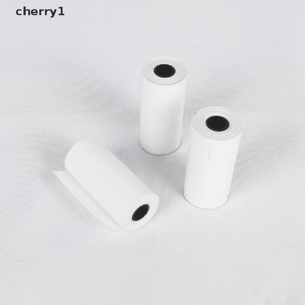 (cherry1) 5 Cuộn Giấy Dán Nhiệt Trực Tiếp Tự Dính