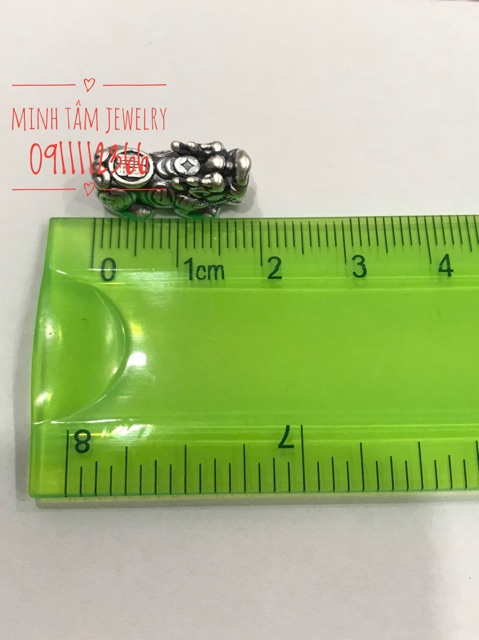 Tỳ hưu bạc Thái S999 size hạt 8-10 ly