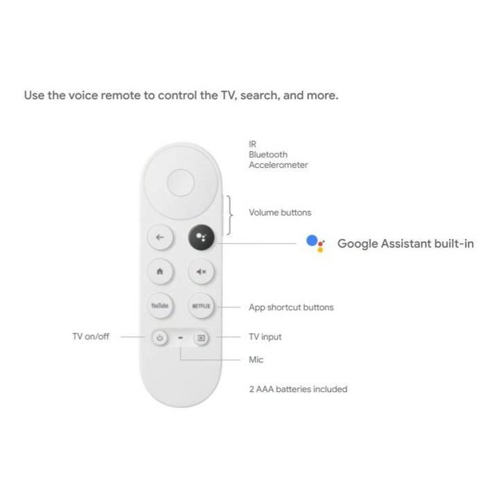 Chromecast with Google TV - Có Tiếng Việt - Thiết bị truyền nội dung lên TV tích hợp trợ lý Google