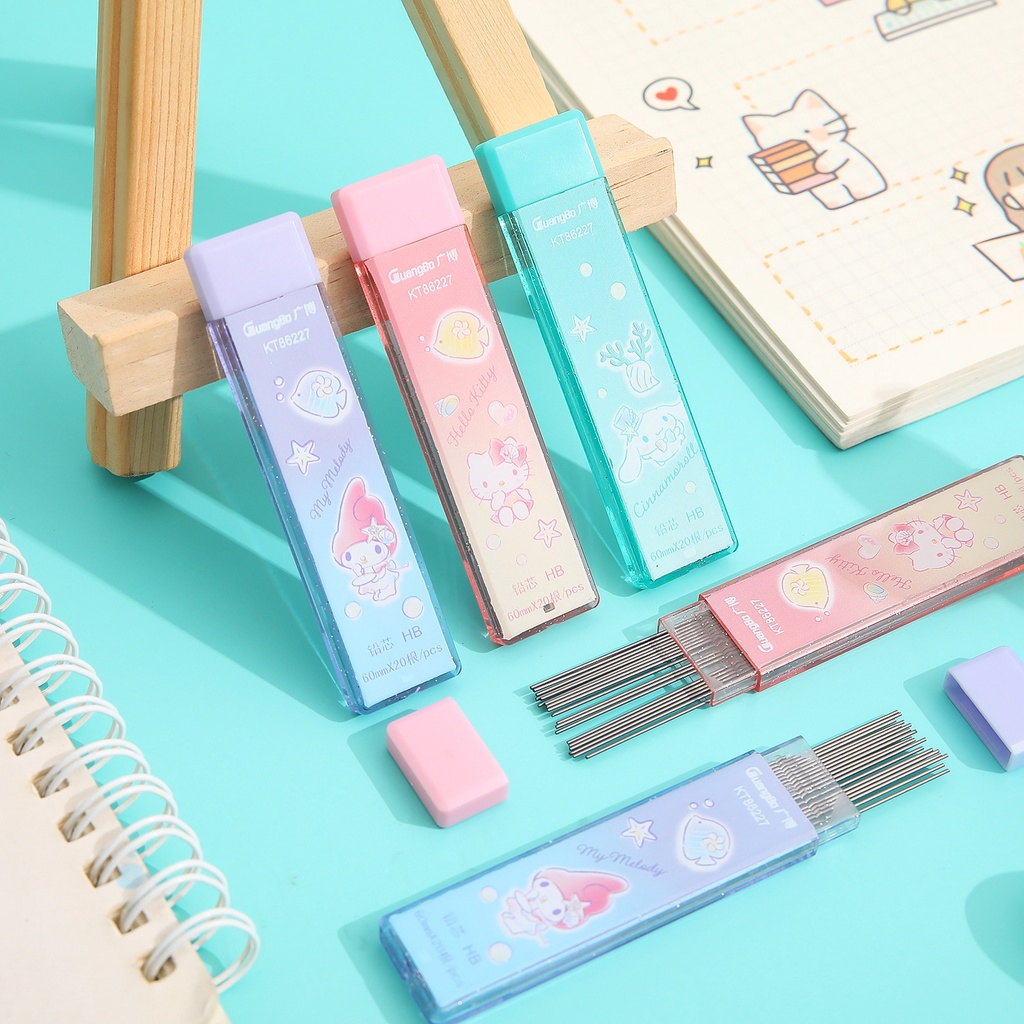 Hộp ngòi chì kim HB 0,5mm Sanrio Characters