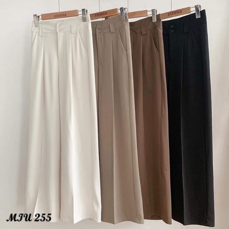 Quần vải ống suông hai cúc hàng QCL1