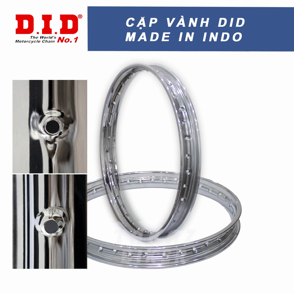 B1 Vành DID 1.2  - 1.4  hoặc 1.6  trước sau Dream - Wave 100 - Future - RS - Future 125 made in indonesia