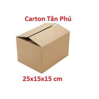 25x15x15 cm ♥️ FREESHIP ♥️ Giảm 10K Khi Nhập [BAOBITP1] - 50 Thùng carton giá rẻ TP50