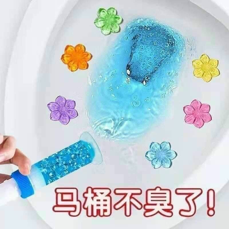 GEL KHỬ MÙI DIỆT KHUẨN BỒN CẦU HÌNH HOA