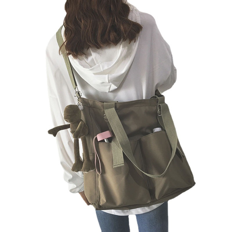 M97-Túi Xách Canvas Cỡ Lớn Chống Thấm Nước Phong Cách Hàn Quốc Cho Nữ