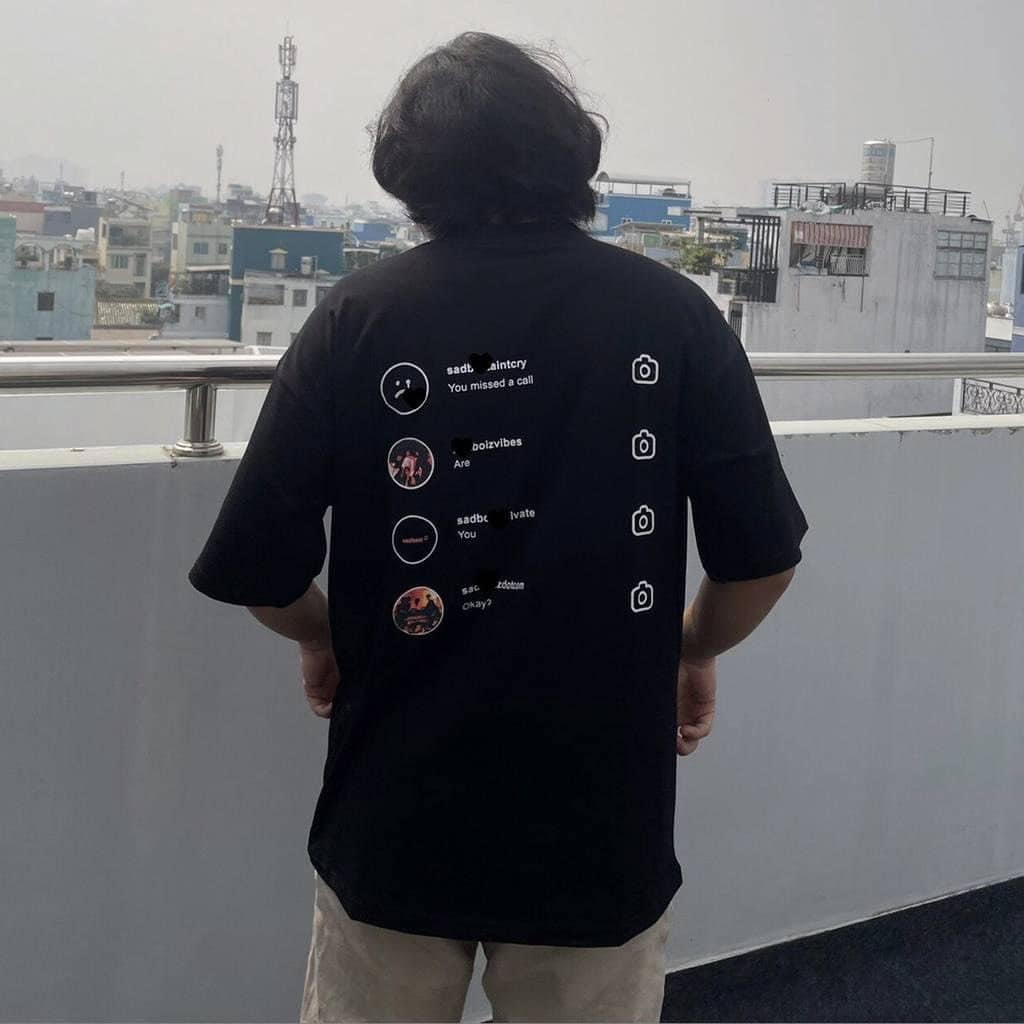 Áo thun nam nữ sad boiz sadtagram, Áo thun tay lỡ form rộng Sadboiz Sadtagram chất cotton co dãn thêu logo mặt mếu.