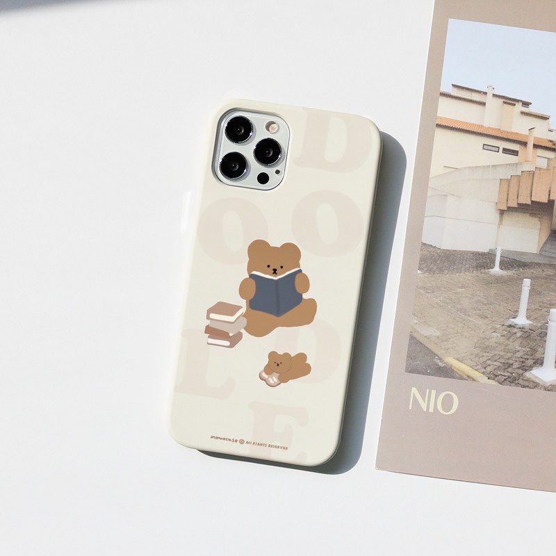 Ốp điện thoại hình gấu dễ thương cho Compatible for iPhone Samsung