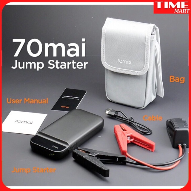 [CHÍNH HÃNG] Bộ kích bình acqui ô tô kiêm sạc dự phòng Xiaomi 70mai [TIME_MART siêu thị tiện ích gia đình]