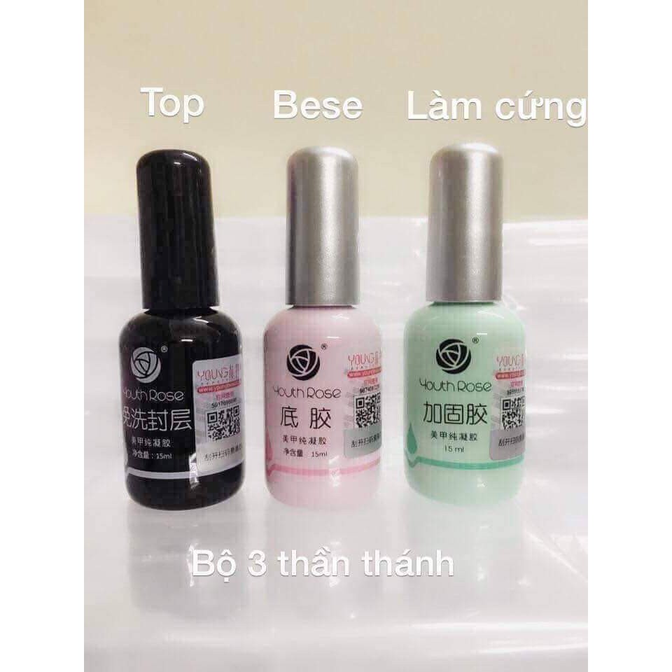 Base liên kết - Top bóng -  Cứng Móng Hoa Hồng